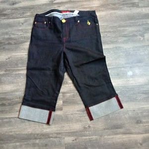 Baby phat dark wash capri